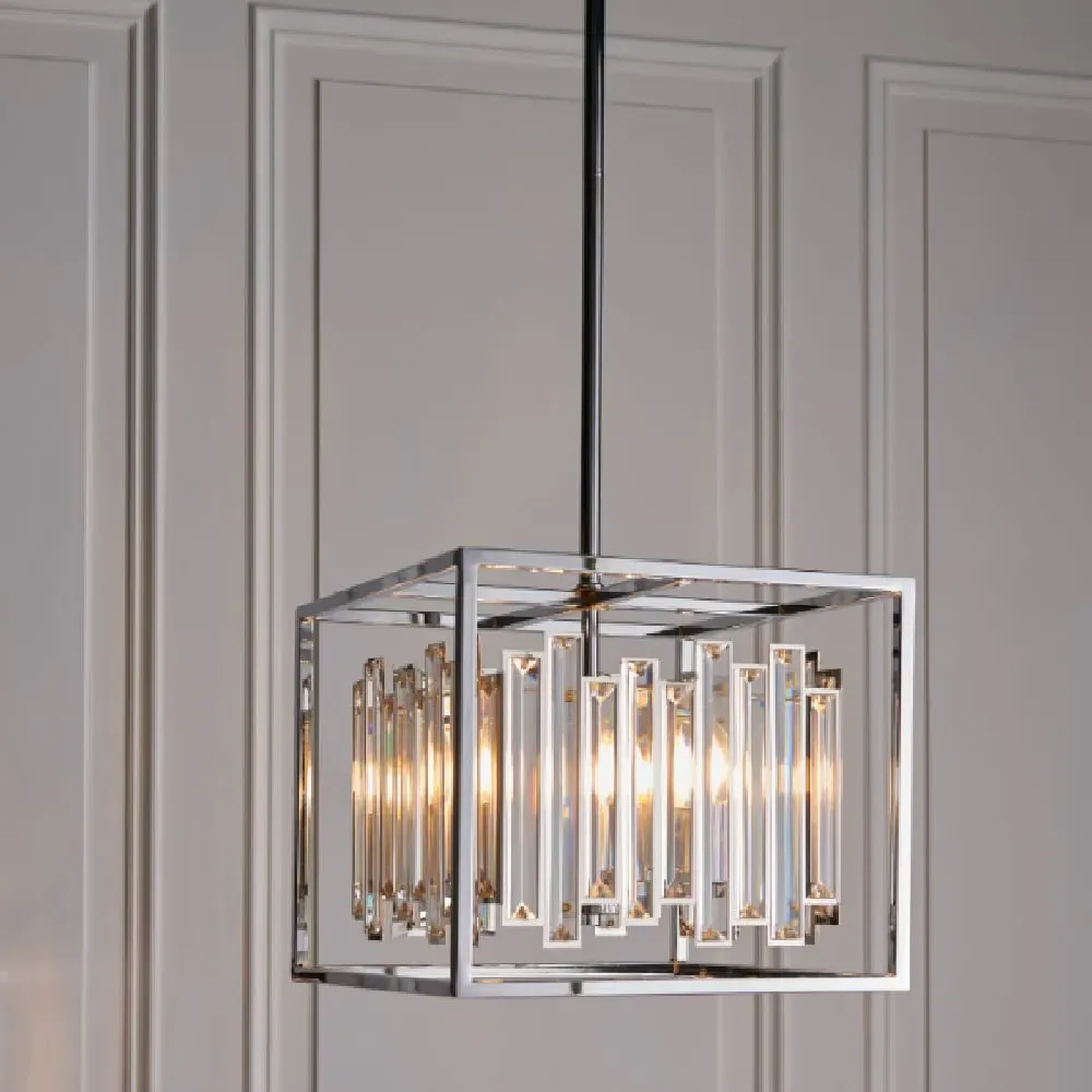 Amherst 4 Light Crystal Pendant Light - Gold image