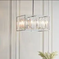 Amherst 6 Light Crystal Pendant Light - Gold