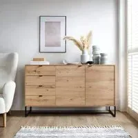 Amherst Sideboard with 2 Doors 4 Drawers - Artisan Oak
