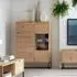 Amherst Small Display Cabinet with 2 Doors - Artisan Oak