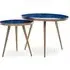 Amiga Nest of 2 Tables - Blue, Metal