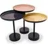 Amiga Nest of 3 Tables - Gold, Metal