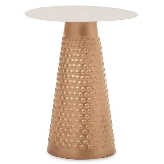 Amiga Round Side Table - White, Metal image