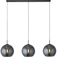 Amsterdam Bar 3-Light Pendant - Black, Glass