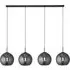 Amsterdam Bar 4-Light Pendant - Black, Glass