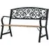 Amyra Garden Bench - Black, Wood