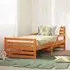 Anaheim Extendable Kids Bed Frame - Brown, Pine Wood