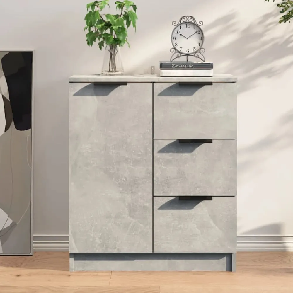 Anaheim Sideboard with 1 Door 3 Drawers - Grey, Engineered Wood image