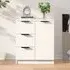 Anaheim Sideboard with 1 Door 3 Drawers - White, Engineered Wood