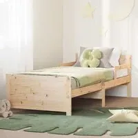 Anchorage Extendable Kids Bed Frame - Natural, Pine