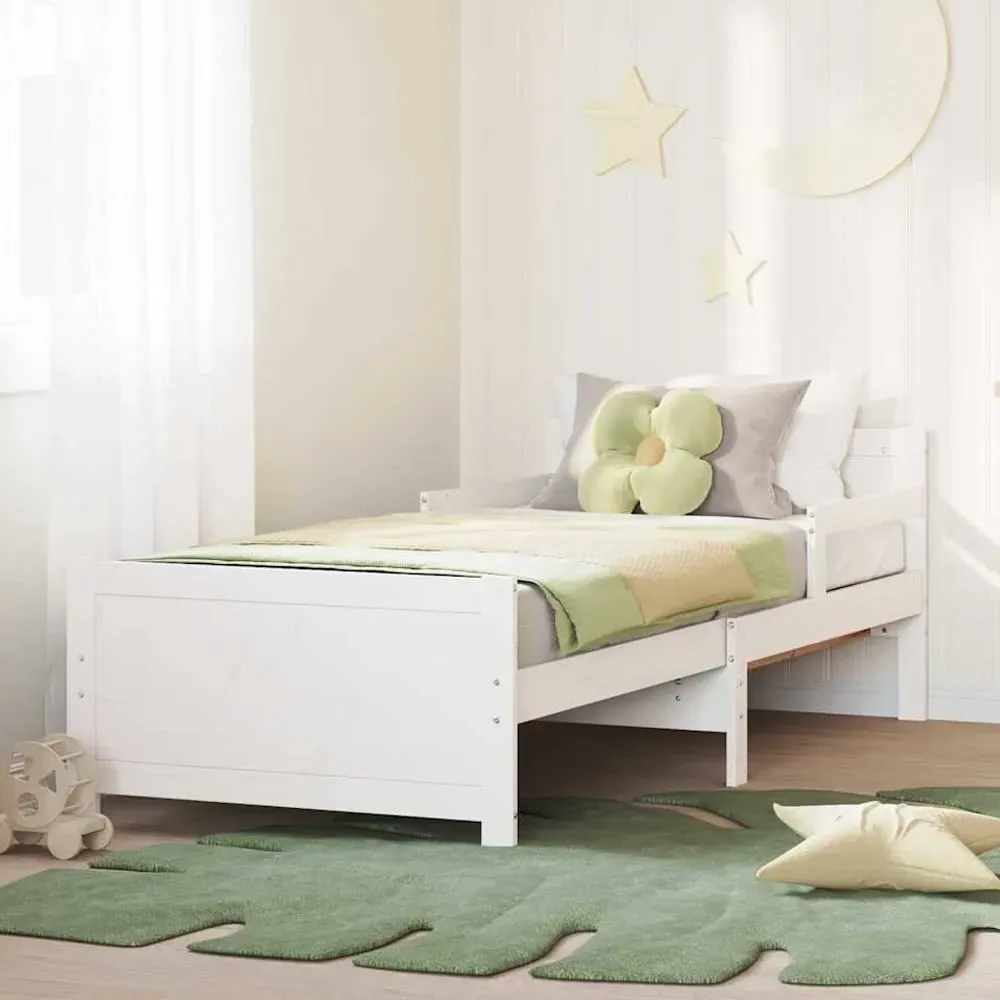 Anchorage Extendable Kids Bed Frame - White, Pine