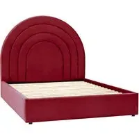 Ancona King Size Bed Frame - Russett, Polyester