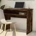 Angleton Laptop Desk with Shelf - Smoked Oak, Engineered Wood