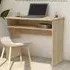 Angleton Laptop Desk with Shelf - Sonoma Oak, Engineered Wood