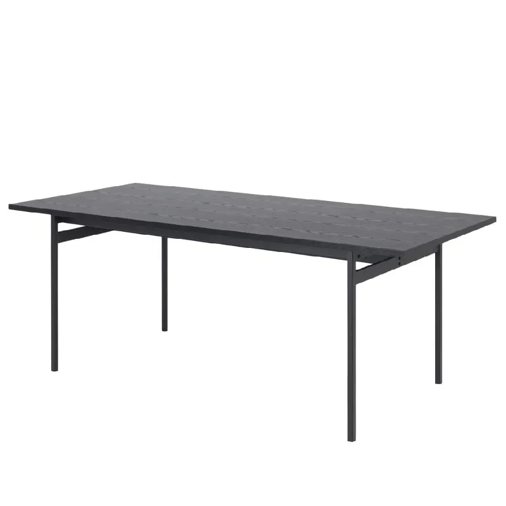 Angus Rectangular Dining Table - Black