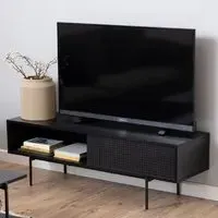 Angus TV Stand with Sliding Door - Black