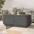 Anicet Coffee Table with 2 Doors - Grey, Pinewood