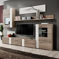 Ankeny Entertainment Unit with LED - Oak