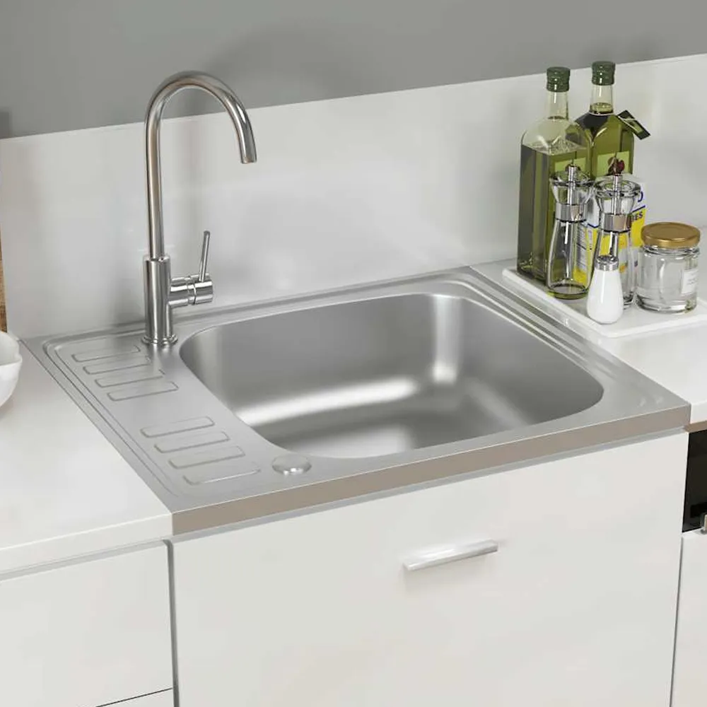 Annapolis 1.0 Bowl Kitchen Sink with Waste Kit - Silver, Stainless Steel product