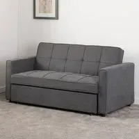 Annecy Fabric Sofa Bed - Dark Grey