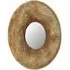 Annie Large Round Wall Mirror - Gold, Metal