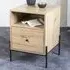 Anniston Bedside Cabinet with 1 Drawer - Oak