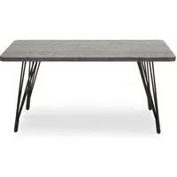 Anode Rectangular Dining Table - Dark Grey, Veneer