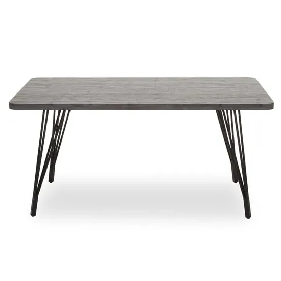 Anode Rectangular Dining Table - Dark Grey, Veneer