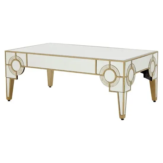 Antibes Coffee Table - Silver, Mirrored Glass image