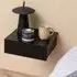 Antigo Wall Hung Bedside Cabinet with 1 Drawer - Black