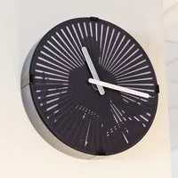 Antioch Drummer Animated Wall Clock - Black, Plastic