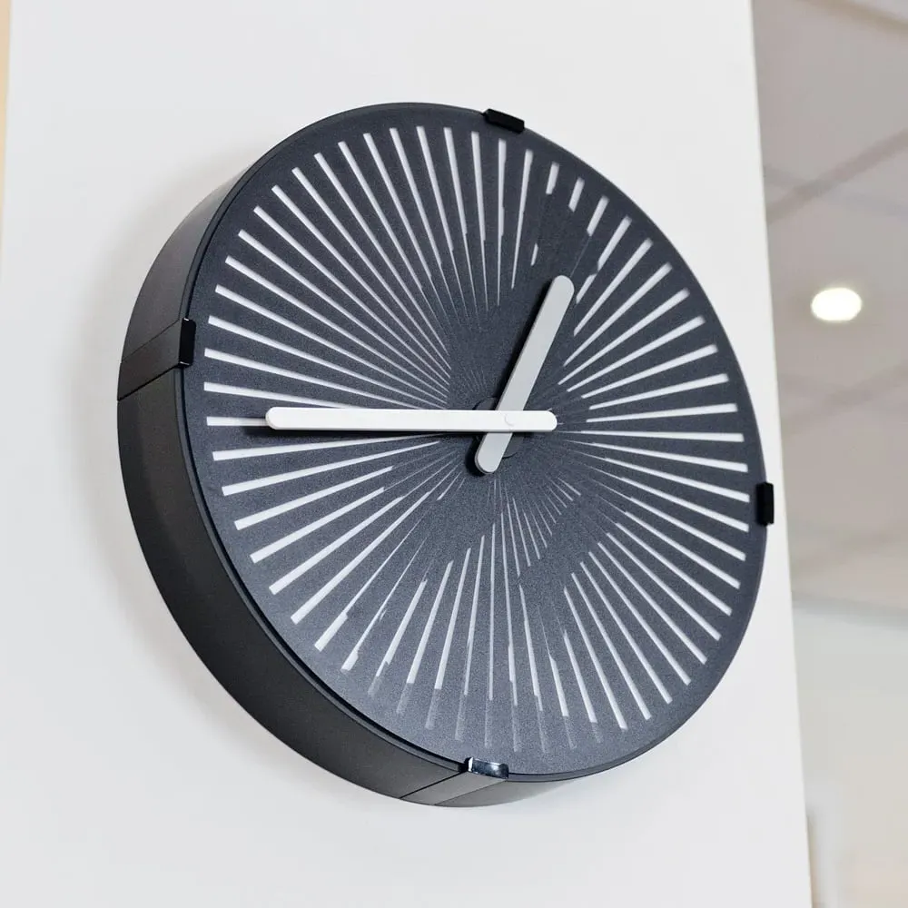 Antioch Running Man Animated Wall Clock - Black, Plastic image