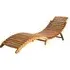 Anya Foldable Sun Lounger - Brown, Acacia Wood