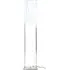 Anzio Floor Lamp - White, Satin Nickel