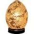 Apollo Mini Mosaic Glass Egg Table Lamp - Autumn Gold