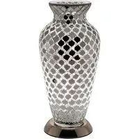 Apollo Mosaic Glass Vase Table Lamp - Mirrored