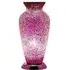 Apollo Mosaic Glass Vase Table Lamp - Pink