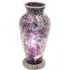 Apollo Mosaic Glass Vase Table Lamp - Purple