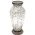Apollo Mosaic Glass Vase Table Lamp - White