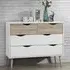 Appleton 4 Drawer Chest - White, Oak Effect