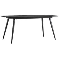 Aptly Rectangular Dining Table - Black, Oak
