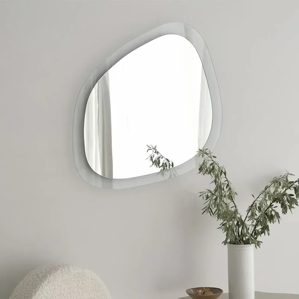 Aqua Soho Asymmetric Wall Mirror - Transparent, Tempered Glass product