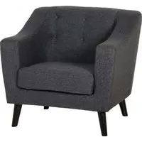 Arabella 1-Seater Sofa - Dark Grey, Fabric