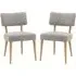 Arcadia Dining Chairs - Grey, Fabric