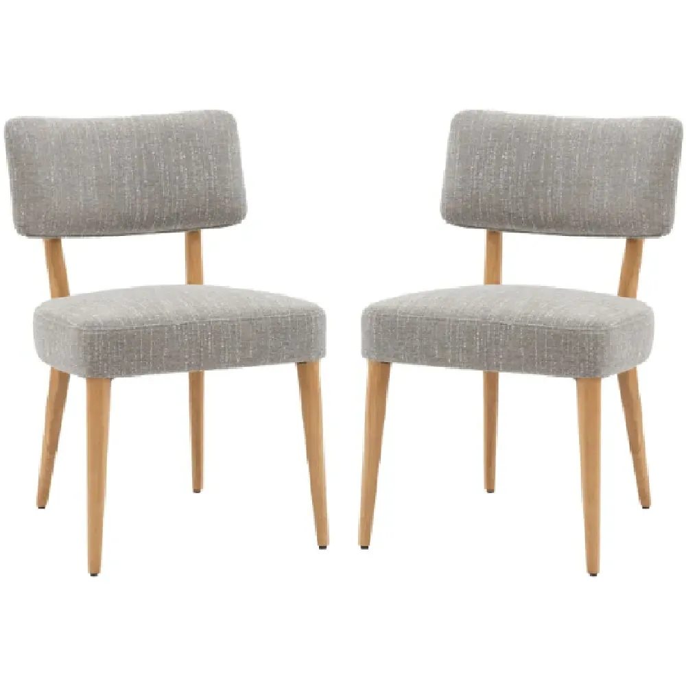 Arcadia Dining Chairs - Grey, Fabric