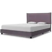 Arcadia Double Bed - Taupe, Fabric