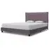 Arcadia Double Bed - Taupe, Fabric