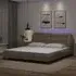 Arcadia Super King Size Bed Frame with LED - Cappuccino