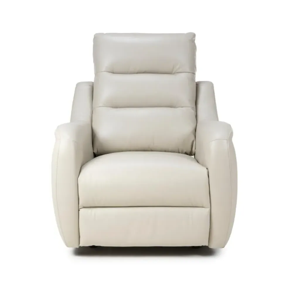 Arcata 1-Seater Electric Recliner Sofa - Chalk, Faux Leather image