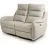 Arcata 2-Seater Electric Recliner Sofa - Chalk, Faux Leather